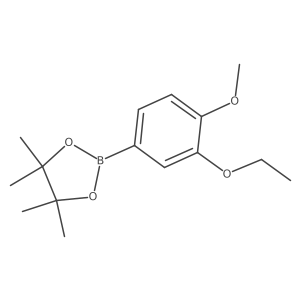 2-(3-Ethoxy-4-methoxyphenyl)-4,4,5,5-tetramethyl-1,3,2-dioxaborolane Structure