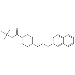tert-Butyl 4-(2-(quinoxalin-2-yloxy)ethyl)piperidine-1-carboxylate结构式