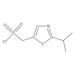 (2-Isopropylthiazol-5-yl)methanesulfonyl chloride结构式