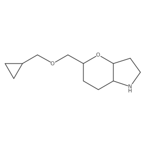 (3aR,5R,7aR)-5-((cyclopropylmethoxy)methyl)octahydropyrano[3,2-b]pyrrole Structure