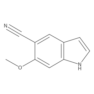 6-Methoxy-1H-indole-5-carbonitrile Structure