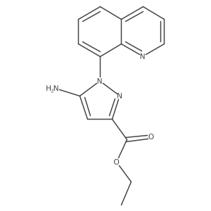 Ethyl 5-amino-1-(8-quinolyl)pyrazole-3-carboxylate Structure