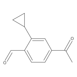 4-Acetyl-2-cyclopropylbenzaldehyde Structure