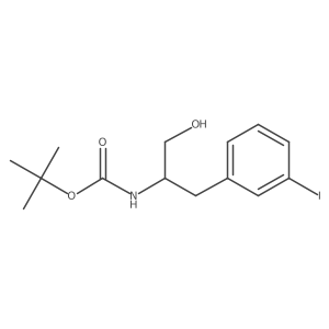 Tert-butyl (R)-(1-hydroxy-3-(3-iodophenyl)propan-2-YL)carbamate Structure