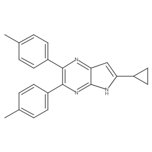 6-Cyclopropyl-2,3-di-p-tolyl-5H-pyrrolo[2,3-b]pyrazine Structure