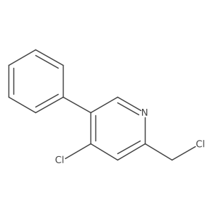 4-Chloro-2-(chloromethyl)-5-phenylpyridine结构式