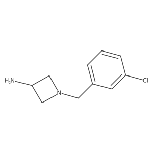 1-[(3-Chlorophenyl)methyl]azetidin-3-amine结构式