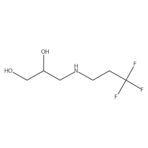 3-[(3,3,3-Trifluoropropyl)amino]propane-1,2-diol结构式