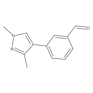 3-(1,3-Dimethyl-1H-pyrazol-4-yl)benzaldehyde结构式