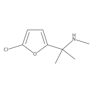 [2-(5-Chlorofuran-2-yl)propan-2-yl](methyl)amine结构式