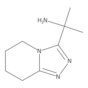 2-{5H,6H,7H,8H-[1,2,4]triazolo[4,3-a]pyridin-3-yl}propan-2-amine Structure