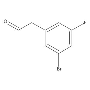 2-(3-Bromo-5-fluorophenyl)acetaldehyde结构式