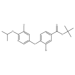 Tert-butyl 3-bromo-4-((5-chloro-6-isopropoxypyridin-3-yl)oxy)benzoate Structure