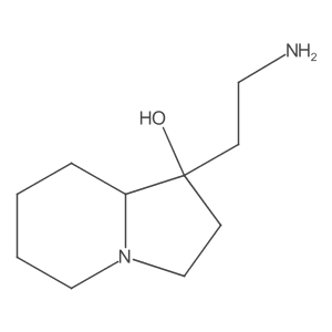 1-(2-Aminoethyl)-octahydroindolizin-1-ol结构式
