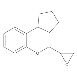 (R)-2-((2-Cyclopentylphenoxy)methyl)oxirane结构式