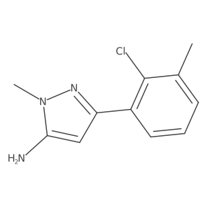3-(2-chloro-3-methylphenyl)-1-methyl-1H-pyrazol-5-amine结构式