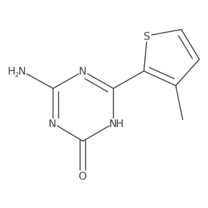 4-Amino-6-(3-methylthiophen-2-YL)-2,5-dihydro-1,3,5-triazin-2-one Structure