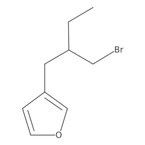 3-[2-(Bromomethyl)butyl]furan结构式