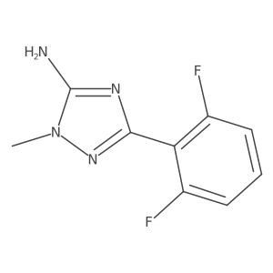3-(2,6-difluorophenyl)-1-methyl-1H-1,2,4-triazol-5-amine结构式