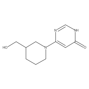4-[3-(Hydroxymethyl)piperidin-1-yl]-1H-pyrimidin-6-one Structure