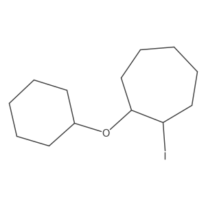 1-(Cyclohexyloxy)-2-iodocycloheptane结构式
