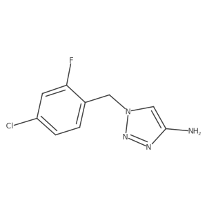 1-[(4-chloro-2-fluorophenyl)methyl]-1H-1,2,3-triazol-4-amine Structure