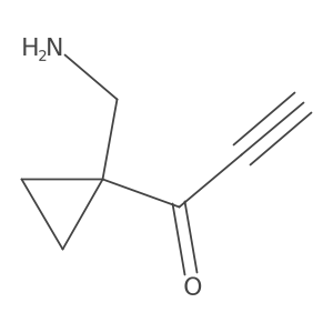 1-[1-(Aminomethyl)cyclopropyl]prop-2-yn-1-one Structure