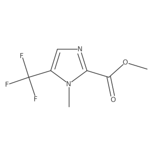 Methyl 1-methyl-5-(trifluoromethyl)-1H-imidazole-2-carboxylate Structure