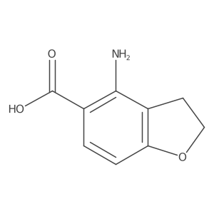 4-Amino-2,3-dihydro-5-benzofurancarboxylic acid结构式