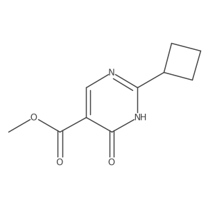 Methyl 2-cyclobutyl-6-oxo-1,6-dihydropyrimidine-5-carboxylate结构式