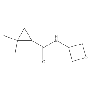 2,2-dimethyl-N-(oxetan-3-yl)cyclopropane-1-carboxamide Structure