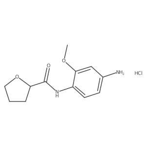 N-(4-Amino-2-methoxyphenyl)tetrahydrofuran-2-carboxamide hydrochloride Structure