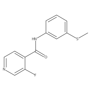 3-fluoro-N-[3-(methylsulfanyl)phenyl]pyridine-4-carboxamide Structure