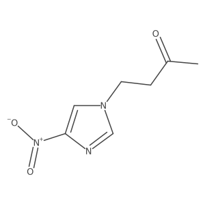 4-(4-nitro-1H-imidazol-1-yl)butan-2-one结构式