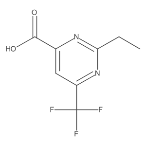 2-Ethyl-6-(trifluoromethyl)pyrimidine-4-carboxylic acid Structure