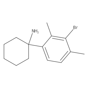 1-(3-Bromo-2,4-dimethylphenyl)cyclohexan-1-amine Structure