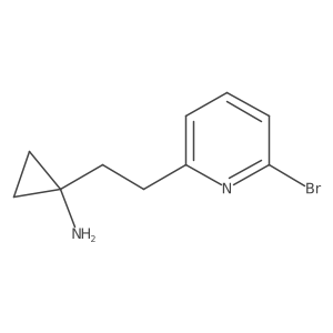1-[2-(6-Bromopyridin-2-yl)ethyl]cyclopropan-1-amine Structure