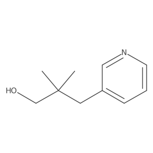 2,2-Dimethyl-3-(pyridin-3-yl)propan-1-ol结构式