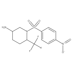 1-(4-Nitrobenzenesulfonyl)-6-(trifluoromethyl)piperidin-3-amine Structure