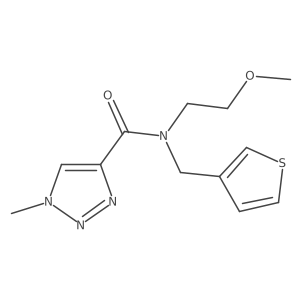 N-(2-methoxyethyl)-1-methyl-N-(thiophen-3-ylmethyl)-1H-1,2,3-triazole-4-carboxamide结构式