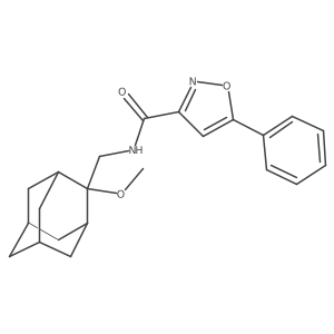 N-[(2-methoxyadamantan-2-yl)methyl]-5-phenyl-1,2-oxazole-3-carboxamide Structure