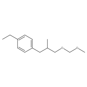 1-Ethyl-4-[3-(methoxymethoxy)-2-methylpropyl]benzene结构式