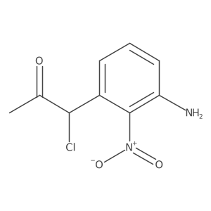 1-(3-Amino-2-nitrophenyl)-1-chloropropan-2-one结构式