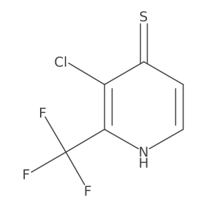 3-Chloro-2-(trifluoromethyl)pyridine-4-thiol结构式