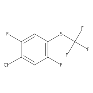 1-Chloro-2,5-difluoro-4-(trifluoromethylthio)benzene结构式