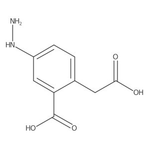 2-(Carboxymethyl)-5-hydrazinylbenzoic acid结构式