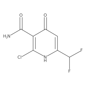 2-Chloro-6-(difluoromethyl)-4-hydroxynicotinamide Structure