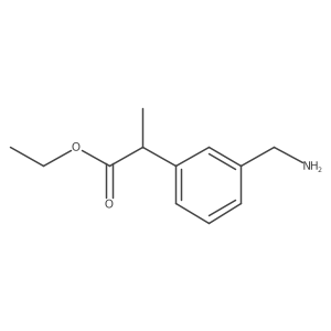 Ethyl 2-[3-(aminomethyl)phenyl]propanoate Structure
