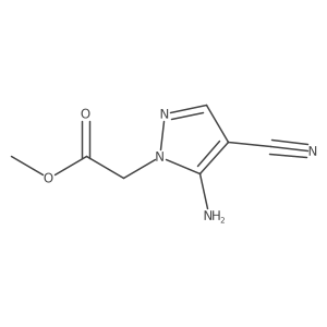 methyl 2-(5-amino-4-cyano-1H-pyrazol-1-yl)acetate Structure