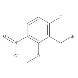 6-Fluoro-2-methoxy-3-nitrobenzyl bromide Structure